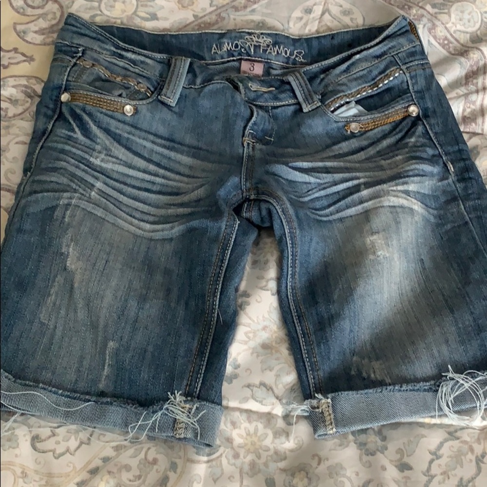 Denim shorts